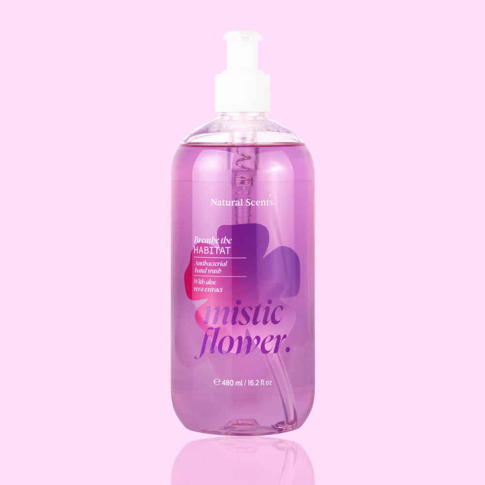 Jabón para manos antibacterial Mistic Flower Hábitat 480 ml