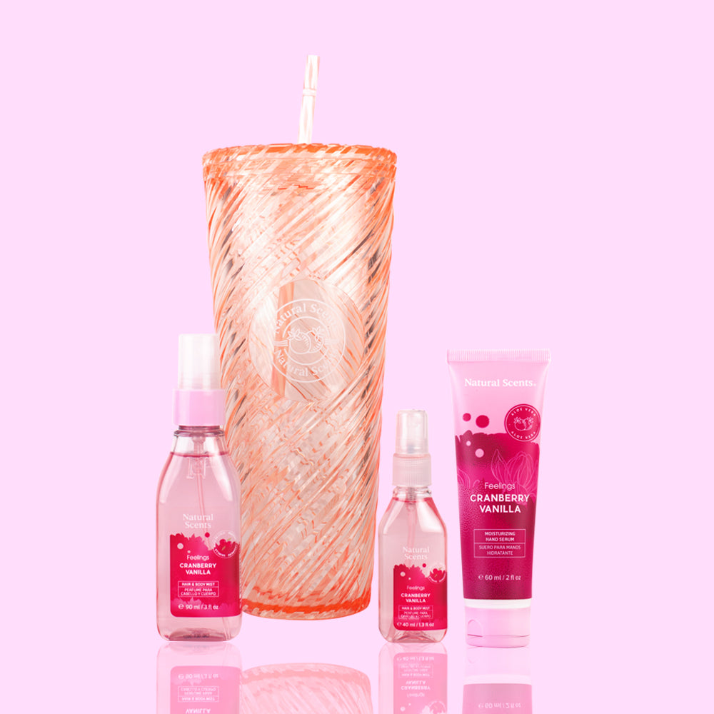 Set de Regalo Bote mediano Cranberry Vanilla Feelings