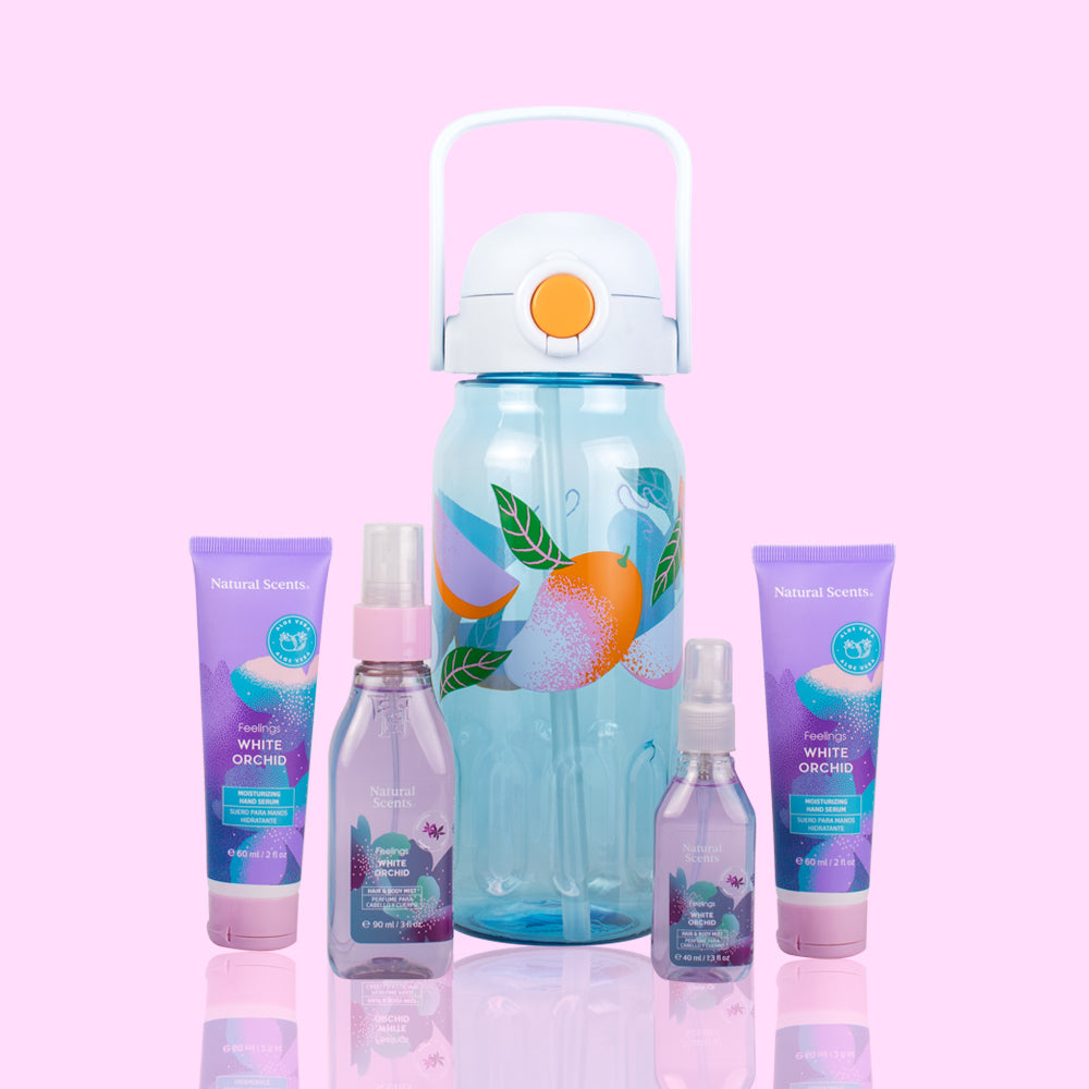 Set de Regalo bote Litro White Orchid Feelings