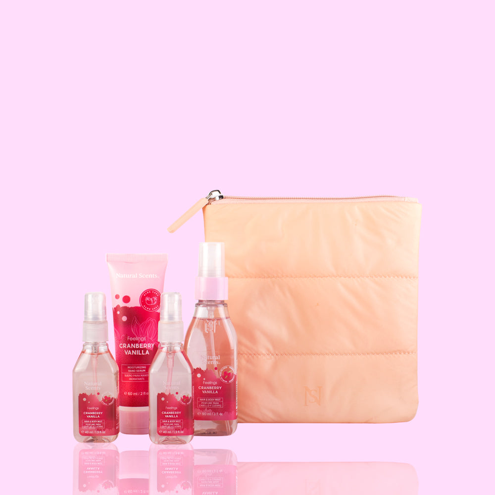 Set de Regalo Cosmetiquera chica Cranberry Vanilla Feelings