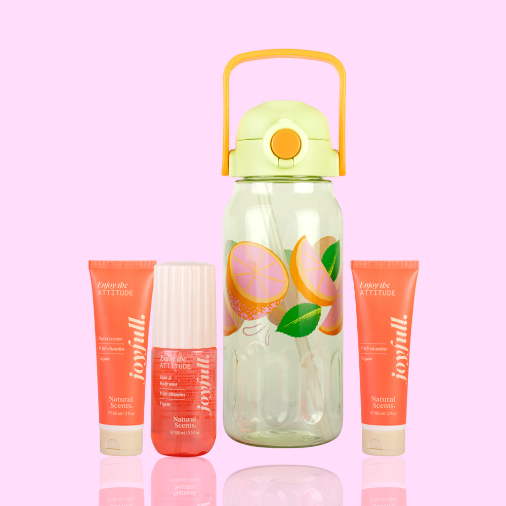 Set de Regalo bote litro Joyfull Attitude