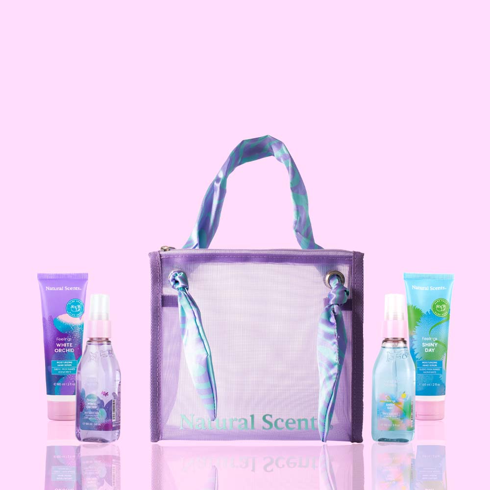 Set de Regalo Cosmetiquera Mediana Shiny Day y White Orchid Feelings