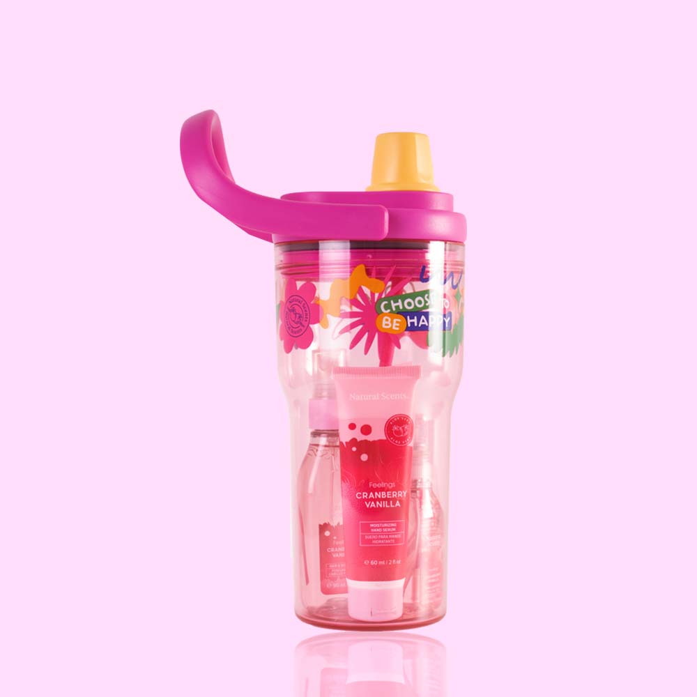 Set de Regalo Bote Litro Cranberry Vanilla Feelings