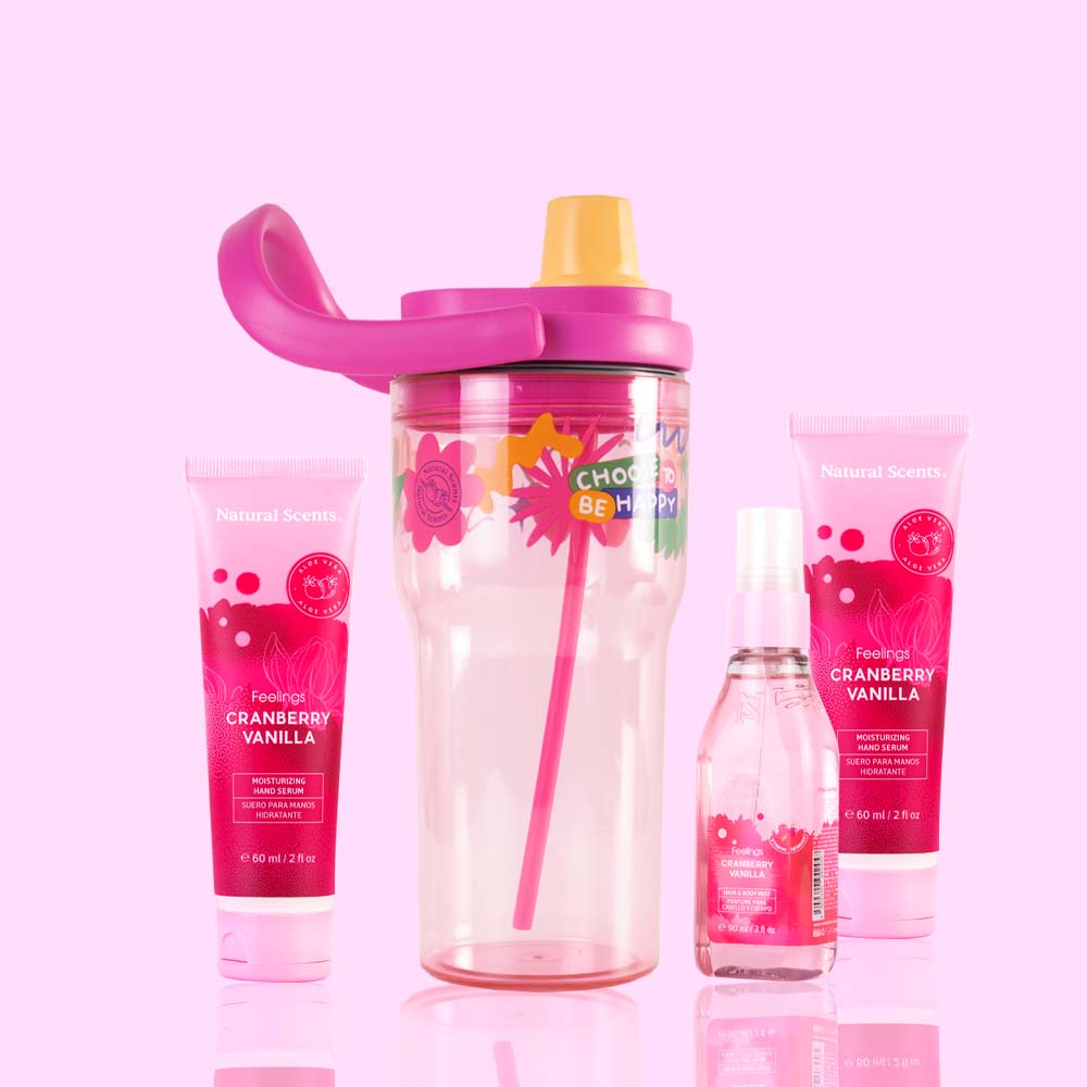 Set de Regalo Bote Litro Cranberry Vanilla Feelings